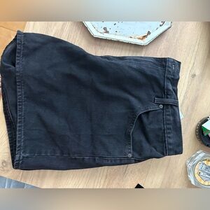 Levi's Black Women's Jean Shorts Cinch